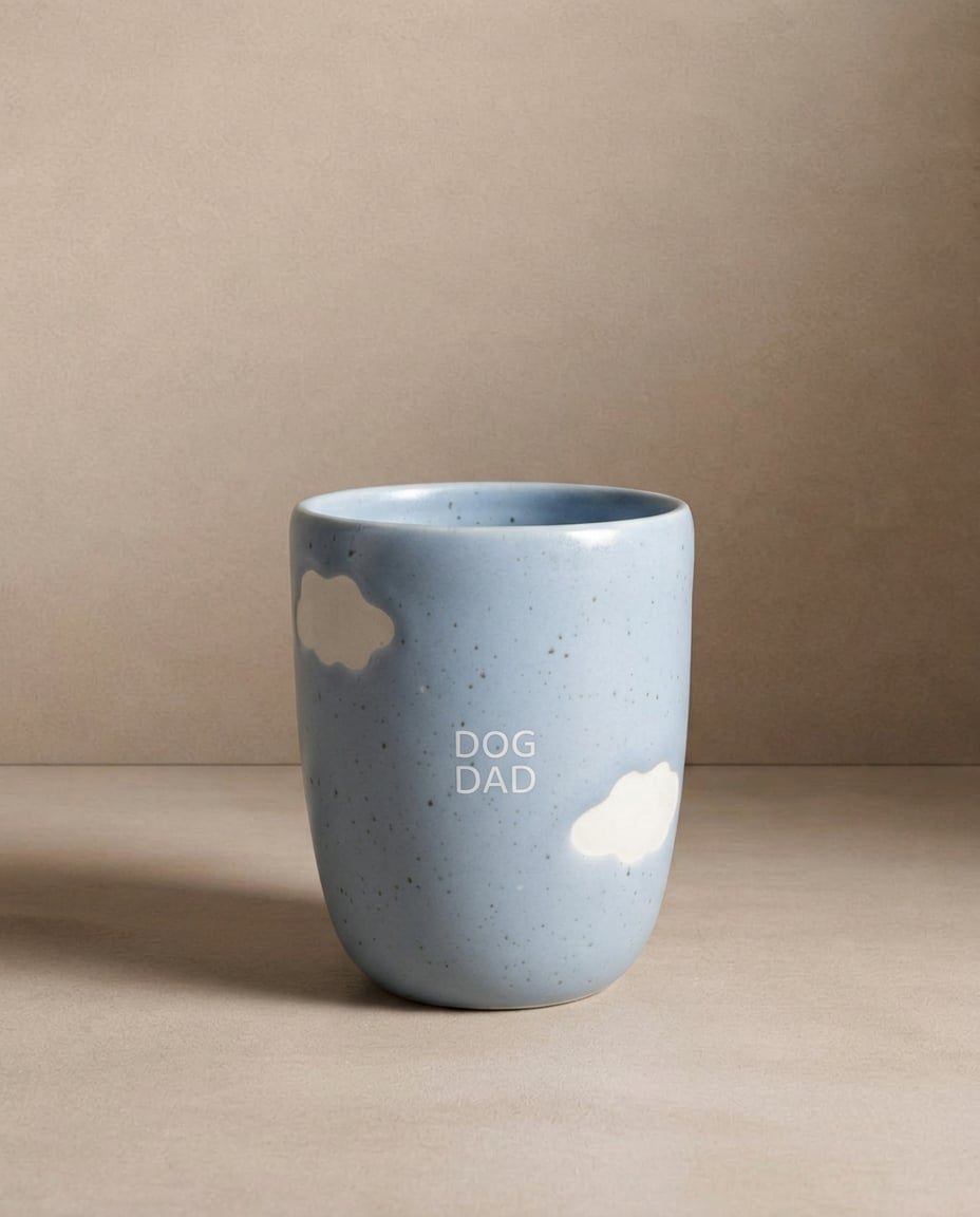 Cloud Tasse Moyenne 220ml Dog Dad Blanc