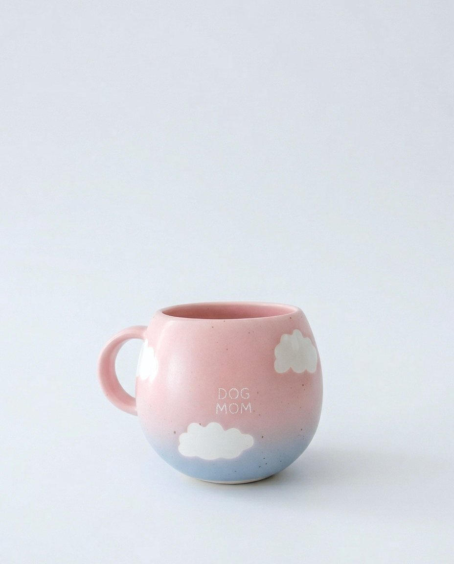 Cloud Mix Sunset Collection Mug 250 ml Chien Maman & Papa Ensemble 2 Pièces