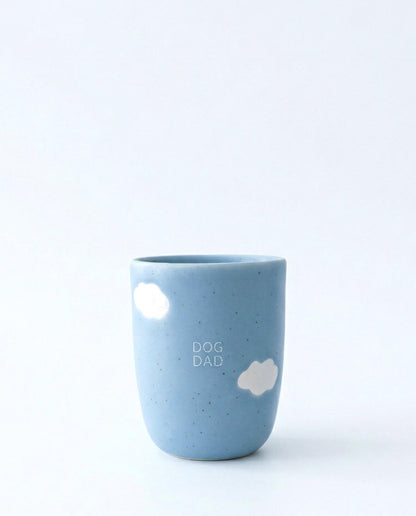 Cloud Mix Sunset Tasse moyenne 220 ml Chien Maman & Papa Blanc Ensemble 2 Pièces