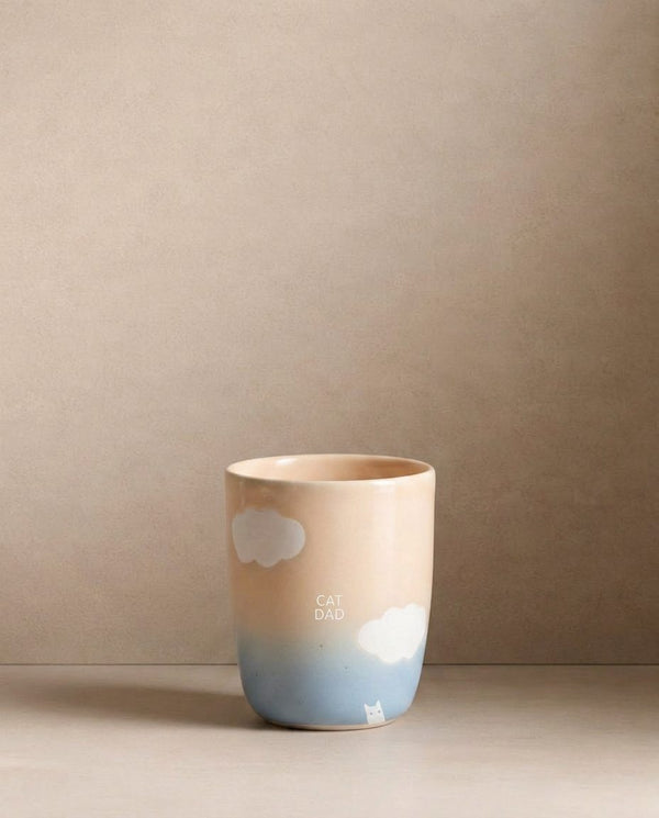 Cloud Peach Sky Medium Cup 220ml Pet Collection