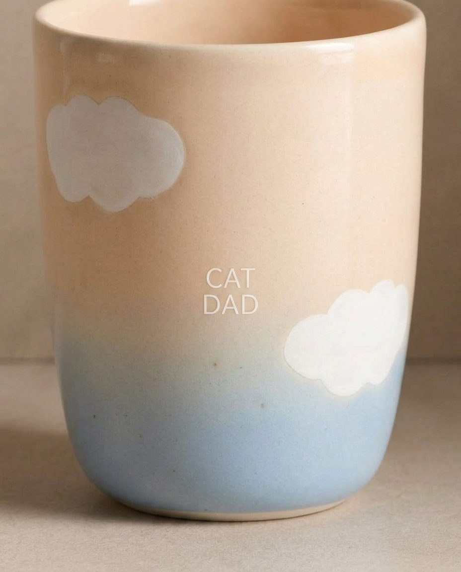 Cloud Peach Sky Tasse moyenne 220 ml Pet Collection