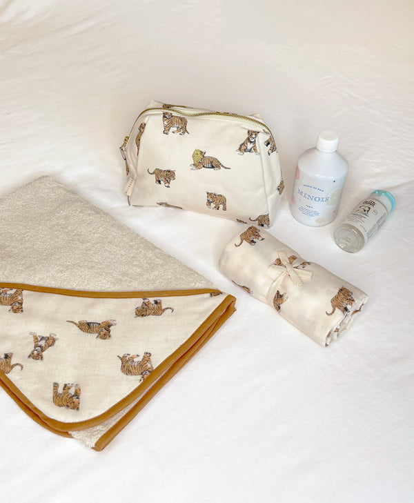 Brown Tiger Bath Gift Set