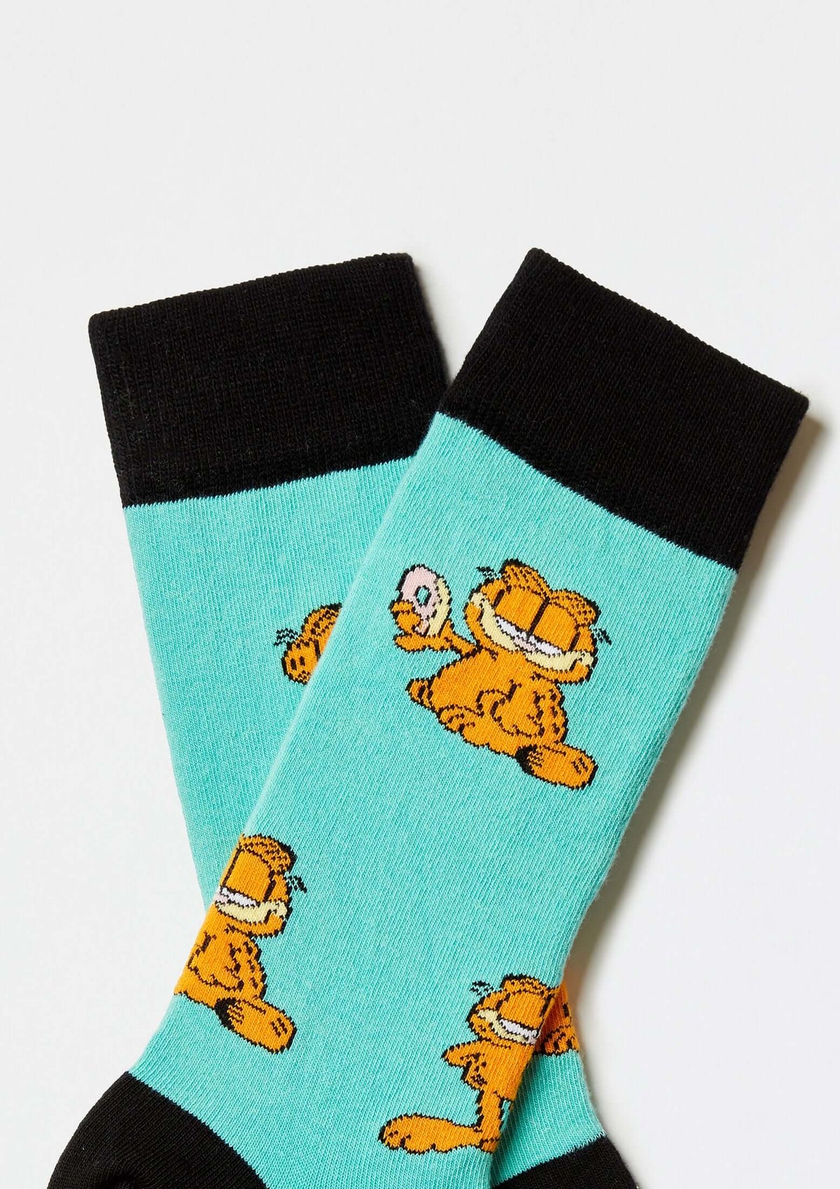 Chaussettes BeGarfield Poses Bleu Turquoise