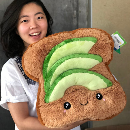 Peluche Comfort Food Squishable – Toast à l’Avocat