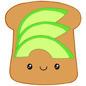 Peluche Mini Comfort Food – Toast à l’Avocat