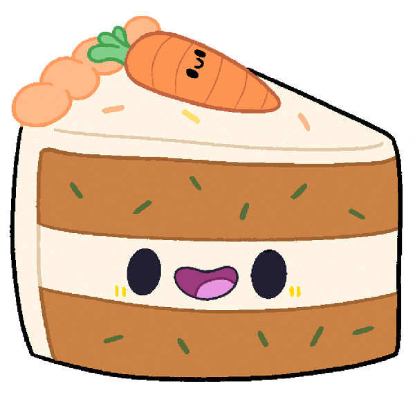 Peluche Mini Comfort Food – Gâteau à la Carotte
