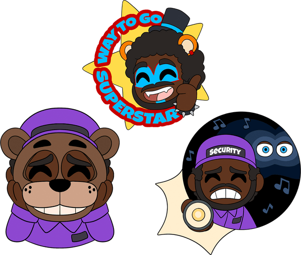CoryxKenshin x FNAF Pin Set