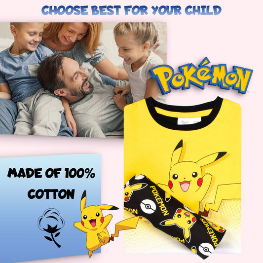Pokemon Personalised Pyjamas - Pikachu