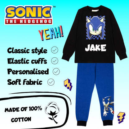 SONIC THE HEDGEHOG Personalised Pyjamas For Kids