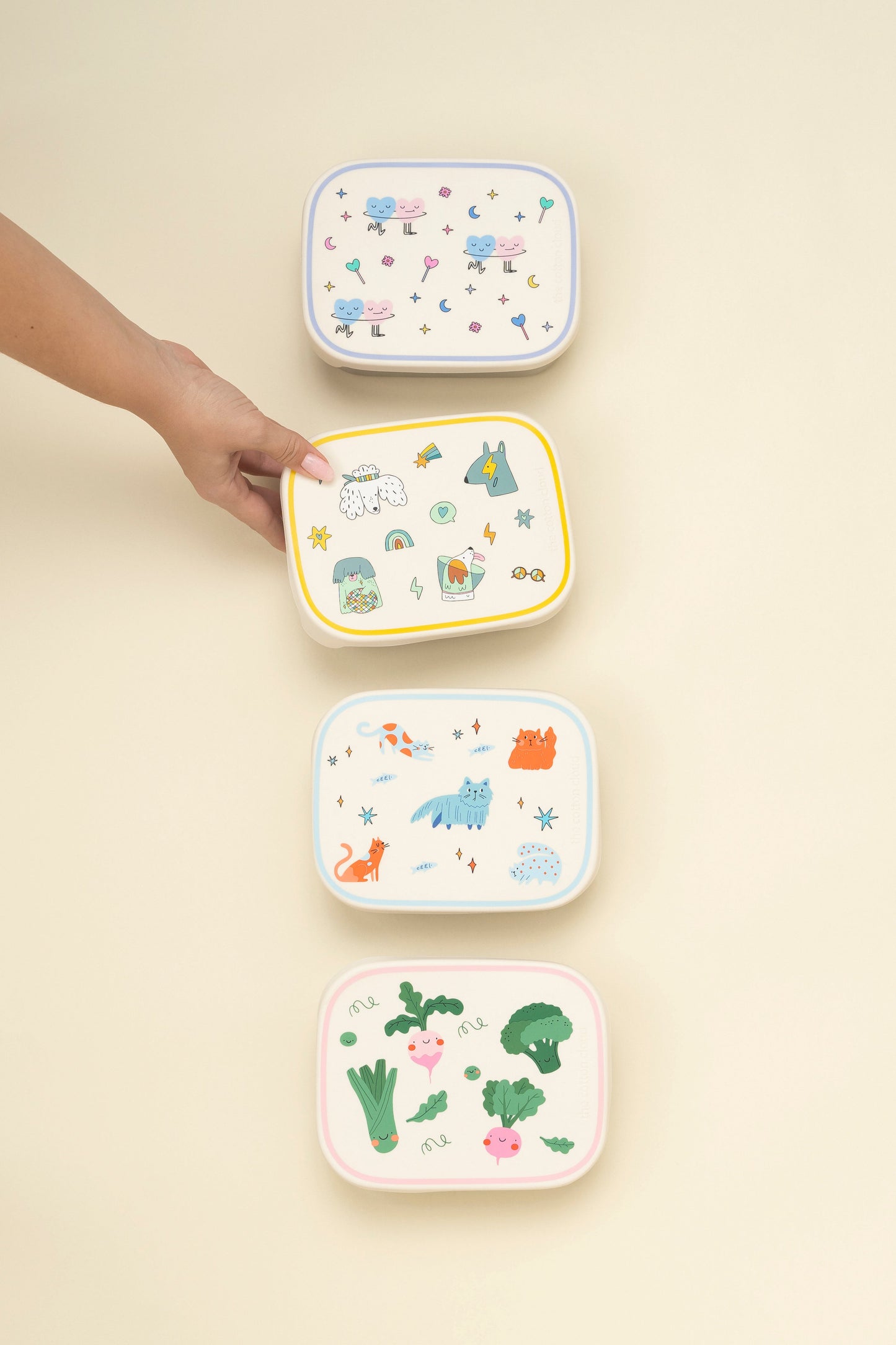 Veggie Pals Stainless Steel Lunch Box with Removable Compartments