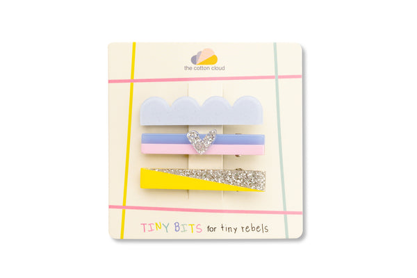 Hair clips 3-pack Glitter