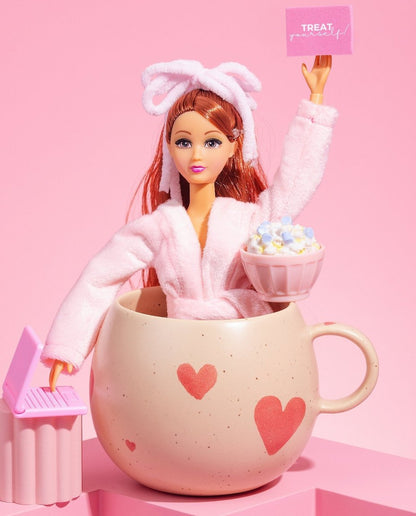 Tasse boule en grès Cozy Hearts 500ml Édition limitée