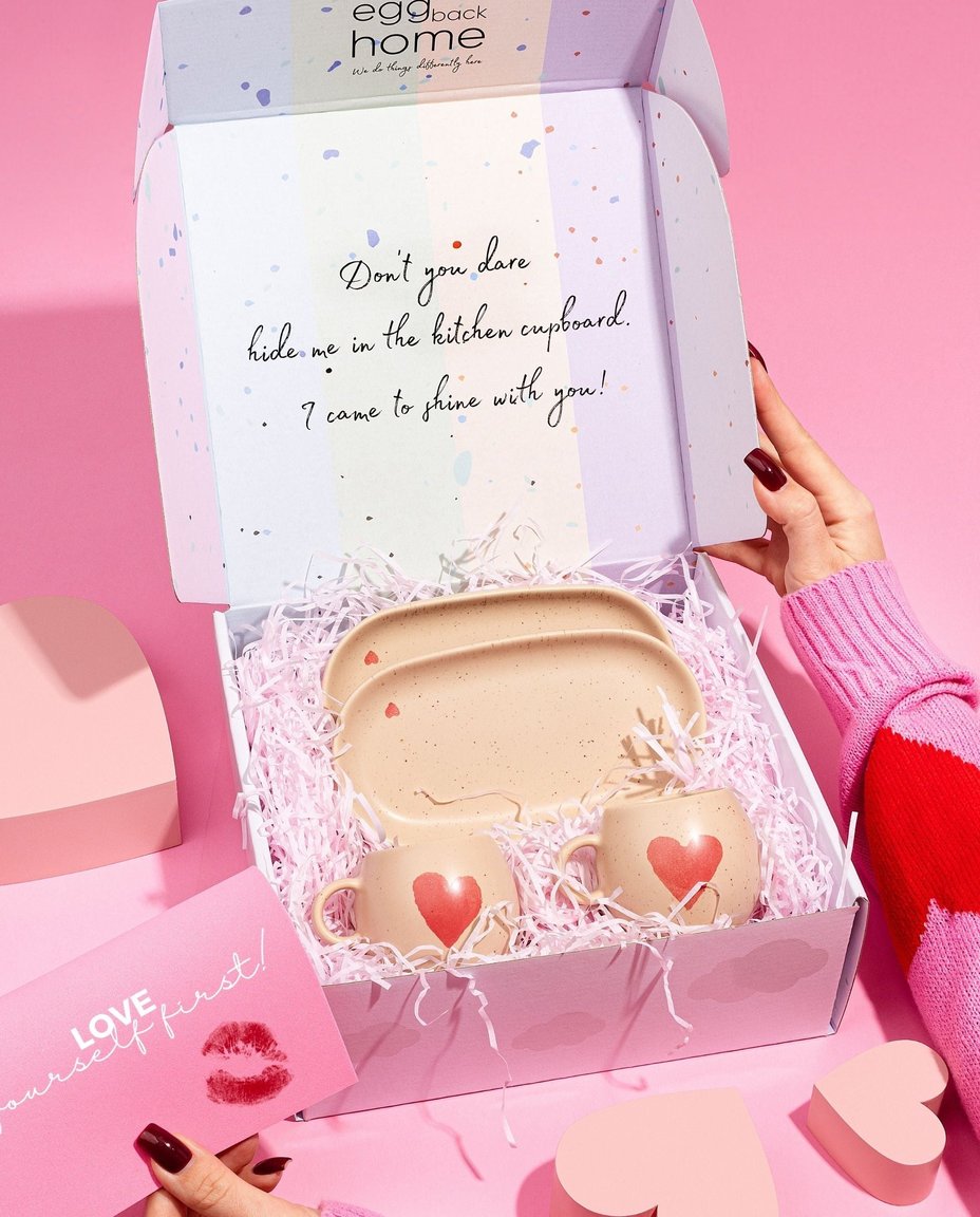 Café Cozy Hearts pour Deux en Grès Édition Limitée