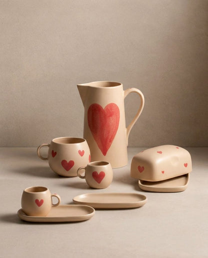 Café Cozy Hearts pour Deux en Grès Édition Limitée
