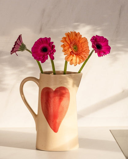 Pichet en grès Cozy Hearts 1.5L Édition limitée