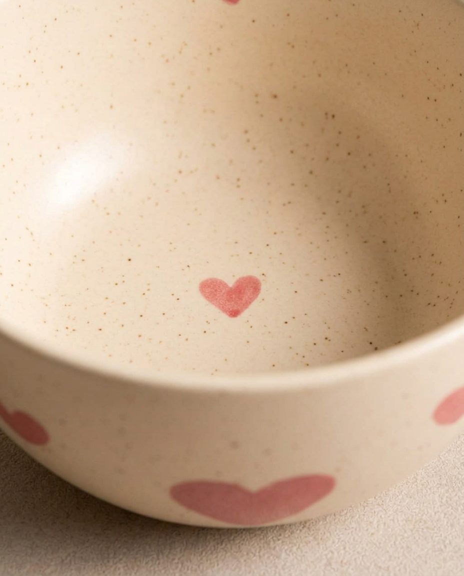Cozy Hearts Bol en grès 16
