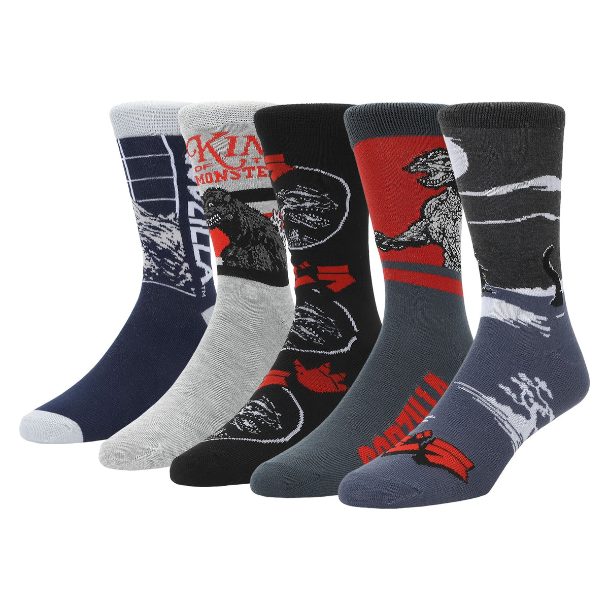 Chaussettes homme Godzilla King of the Monsters - lot de 5 paires
