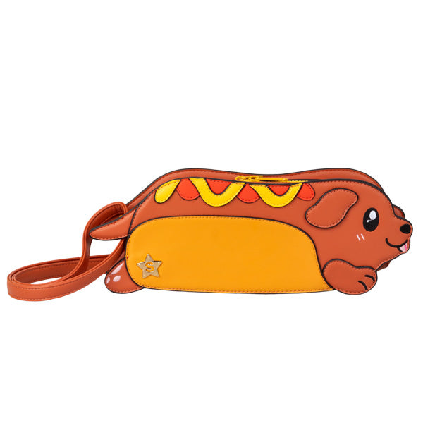 Porte-Monnaie à Bandoulière Squishable – Teckel Hot-Dog