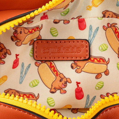 Porte-Monnaie à Bandoulière Squishable – Teckel Hot-Dog