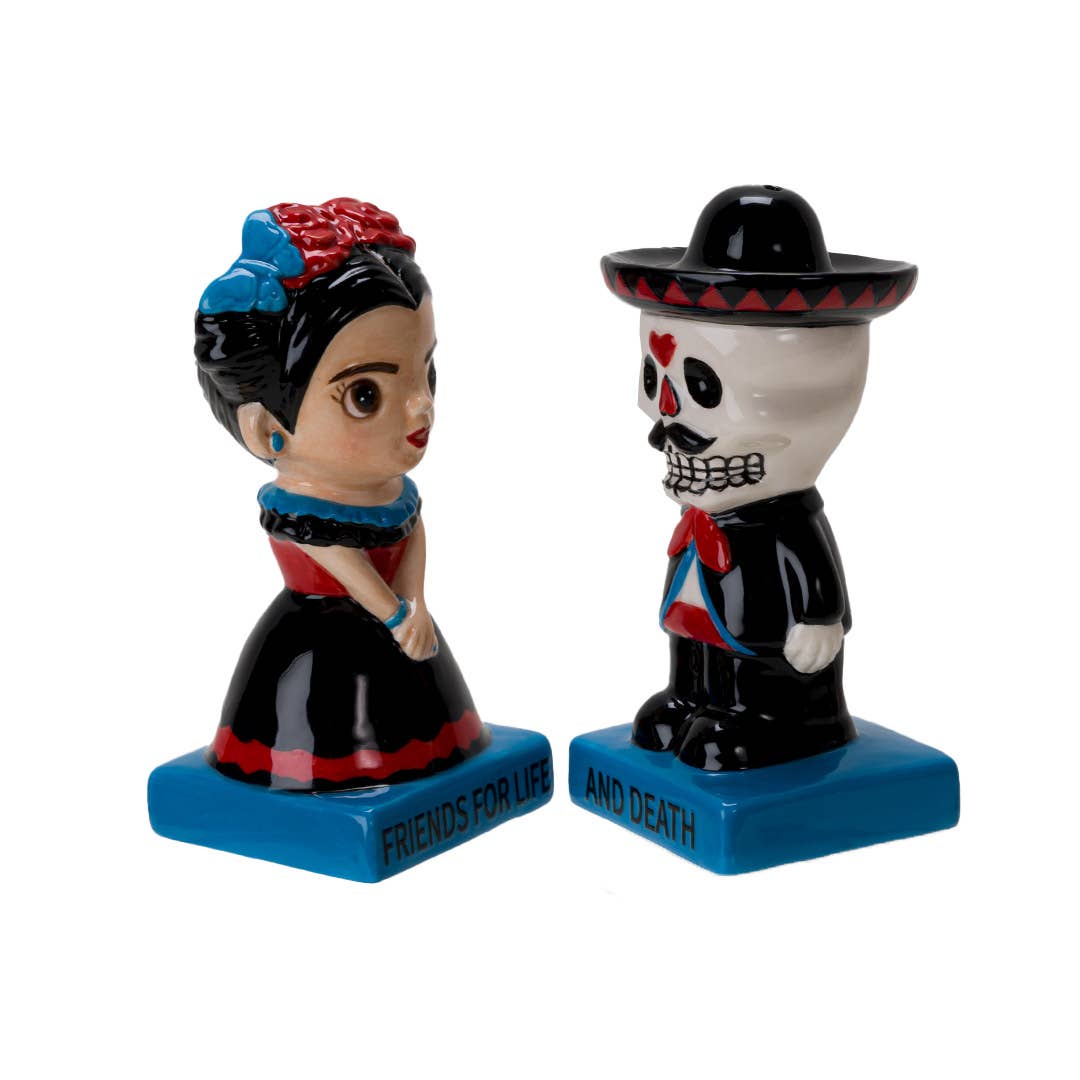 Dia De Los Muertos Ceramic Salt and Pepper Shaker Set