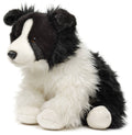 Peluche Border Collie, Assis (sans Laisse) - 26 cm (Hauteur)