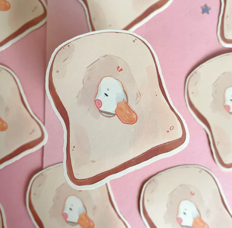 Duck Bread Sticker