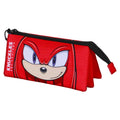 Trousse Triple Sonic the Hedgehog « Knuckles Regard »