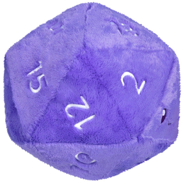 Peluche Squishable – Dé D20 Violet