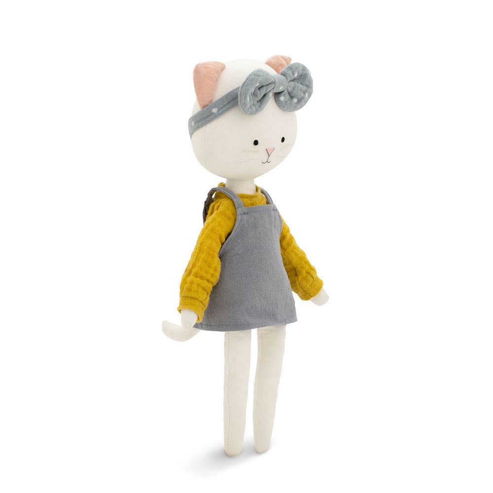Peluche di cotone, Cotti Motti, Christy il gatto (30 cm) -0+