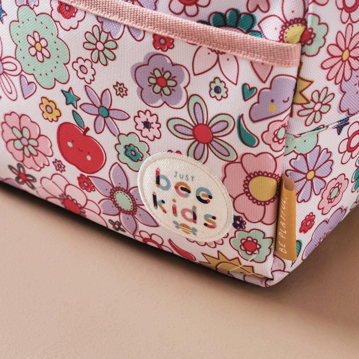 Borsa termica per il pranzo con motivo floreale retrò per bambini