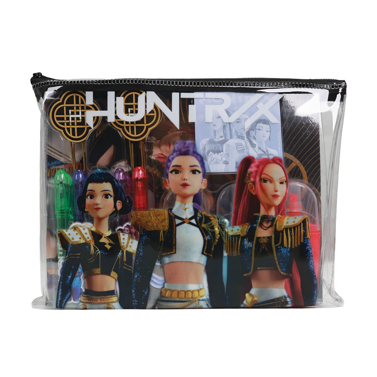 KPop Demon Hunters - 14-piece stationery set - gold