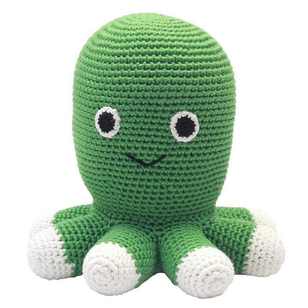 Crochet Plush Toy - Green Octopus