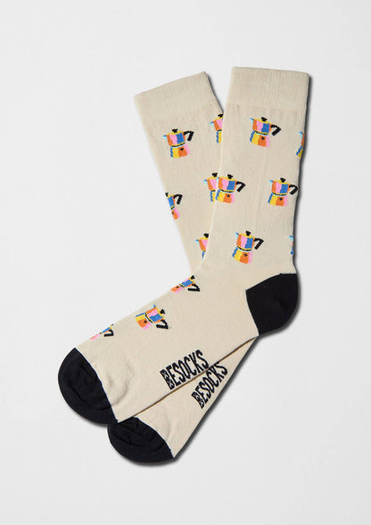 BeMokaPot - Chaussettes 100 % coton biologique