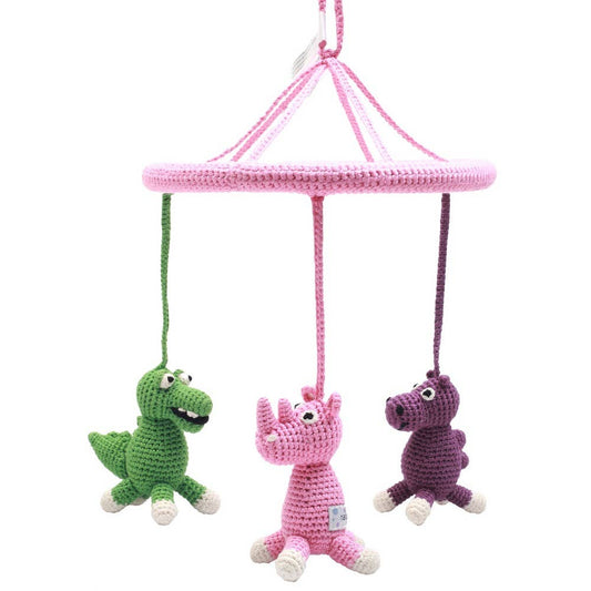 Mobile with camel, crocodile and rhinoceros