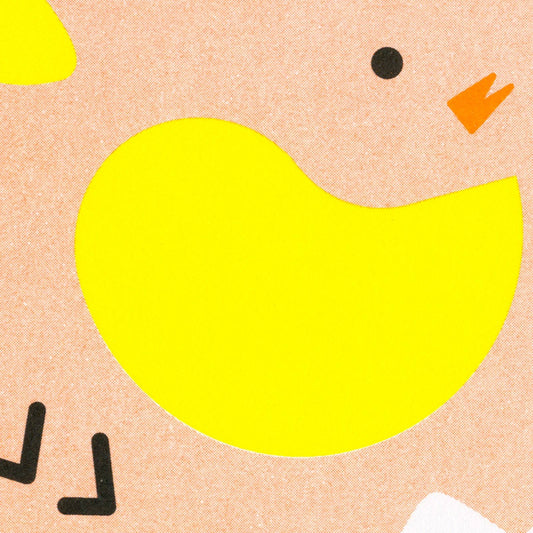 Deconstructed Chick Postcard