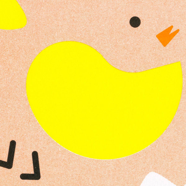 Deconstructed Chick Postcard
