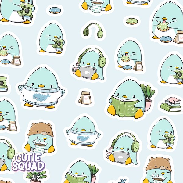 Penguins & Whales Sticker Sheets