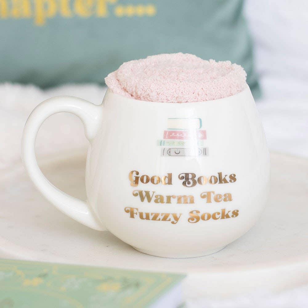 "Good Books" Mug and Socks Set