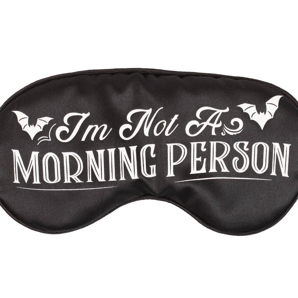 Masque de Sommeil en Satin « I'm Not a Morning Person »