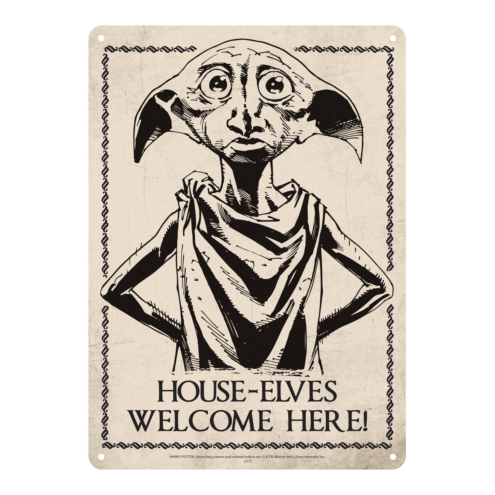Plaque décorative en métal Harry Potter - Dobby