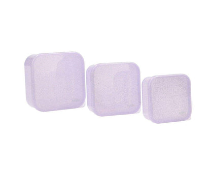 3 Boîtes à Déjeuner à Paillettes Lilas