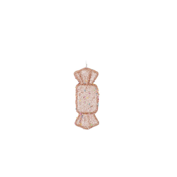Christmas Hangers - 3 Caramel Foam Candies, Brown/Disco Dip - S3-5.5x