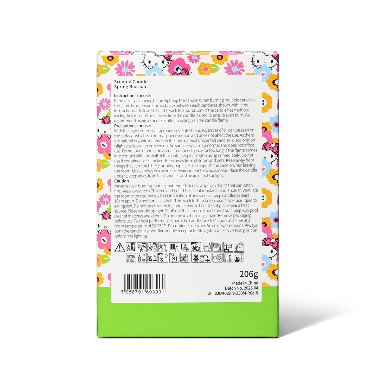 Hello Kitty Seasons scented candle, Spring Flower, 3D lid