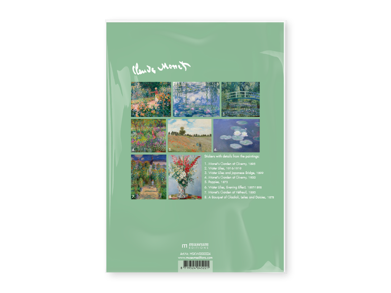 Claude Monet sticker sheet