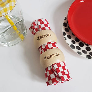 Ronds de Serviette Couple Daronne et Daron