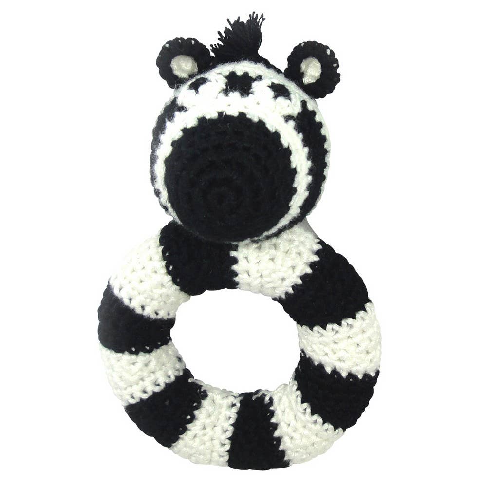 Ring rattle - Black zebra