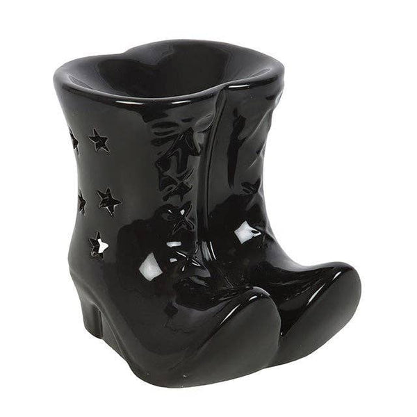 Brûleur d'huile Halloween Bottes de Sorcière Noires
