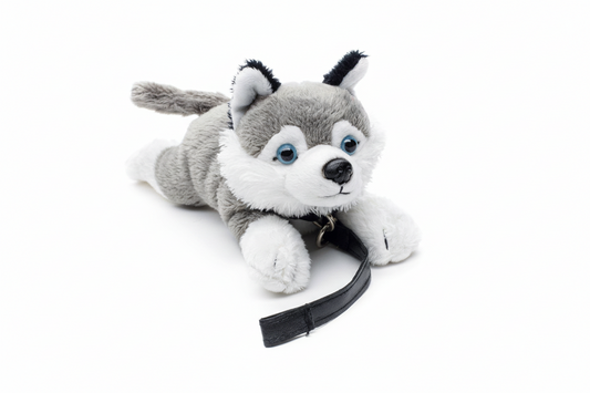 Husky plush toy (with leash)