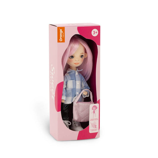 Billie doll with plaid shirt, 32 cm
