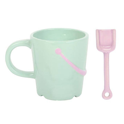 Mug Seau Pastel avec Cuillère Pelle